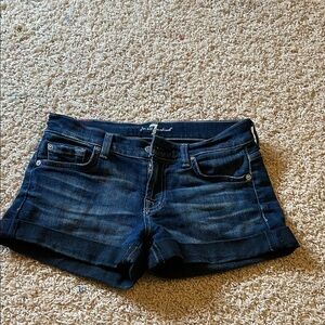 Women's Blue Denim Shorts